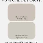 Agreeable Gray vs Worldly Gray The Best Neutral for Your Home Pinterest graphic