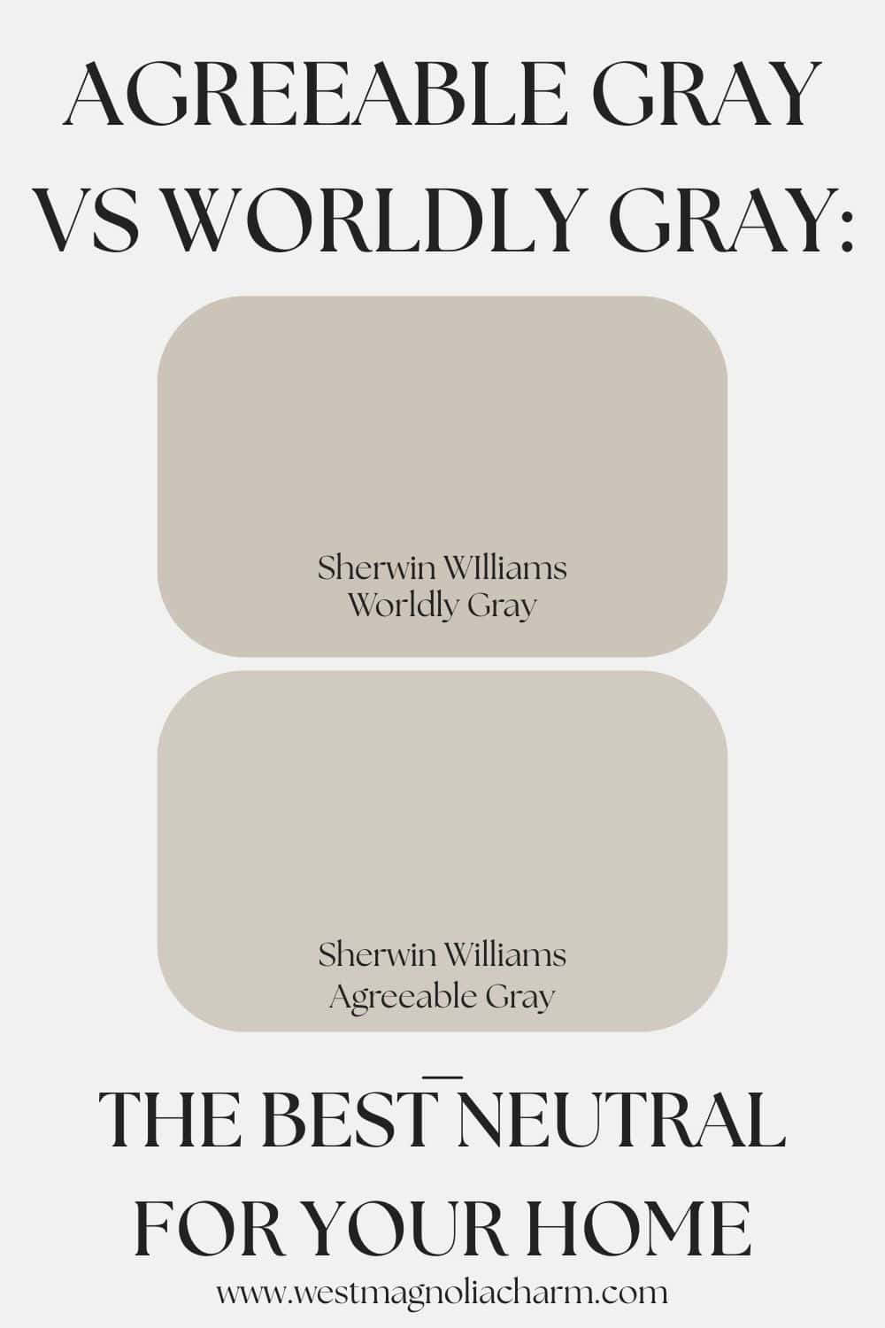 Worldly Gray Versus Agreeable Gray