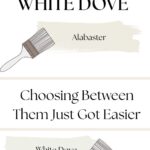 Alabaster vs White Dove Choosing Between Them Just Got Easier - pinterest graphic