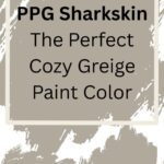 PPG Sharkskin &mdash; The Perfect Cozy Greige Paint Color- pinterest graphic