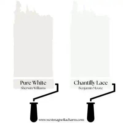 Pure White or Chantilly Lace digital swatches