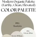 Sharkskin Cozy Contemporary Palette (Soft Contrast, No Harsh Edges) Palette paint Color Palette - Pinterest graphic