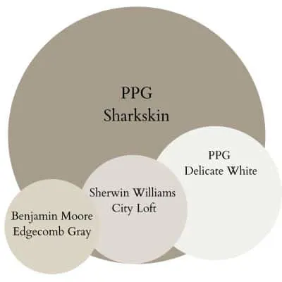 Sharkskin Cozy Contemporary Palette (Soft Contrast, No Harsh Edges) Palette paint Color Palette - Pinterest graphic 