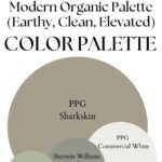 Sharkskin Modern Organic Palette (Earthy, Clean, Elevated) Palette paint Color Palette - Pinterest graphic