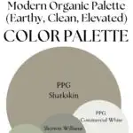 Sharkskin Modern Organic Palette (Earthy, Clean, Elevated) Palette paint Color Palette - Pinterest graphic