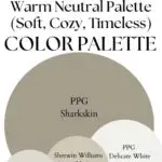 Sharkskin Warm Neutral Palette (Soft, Cozy, Timeless) Palette paint Color Palette - Pinterest graphic