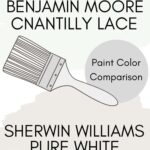 Side-by-side comparison of Pure White vs Chantilly Lacey A paint color expert’s guide from West Magnolia Charm