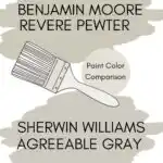 Agreeable Gray or Revere Pewter A Real-Life Paint Comparison Pinterest graphic