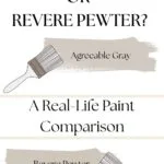 Agreeable Gray or Revere Pewter A Real-Life Paint Comparison- pinterest graphic