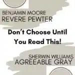 reeable Gray or Revere Pewter Don’t Choose Until You Read This Pinterest graphic