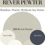 BM Revere Pewter Neutral Paint Color Palette - Pinterest Graphic