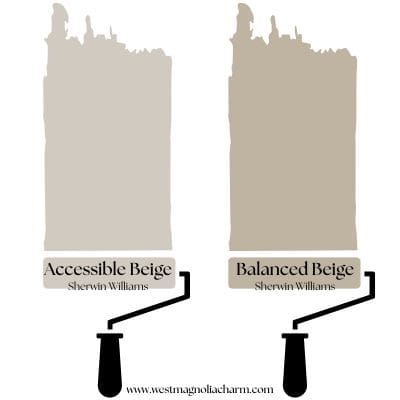 Balanced Beige and Accessible Beige digital swatches