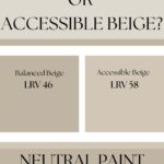 Neutral Paint Battle Balanced Beige or Accessible Beige Pinterest Graphic