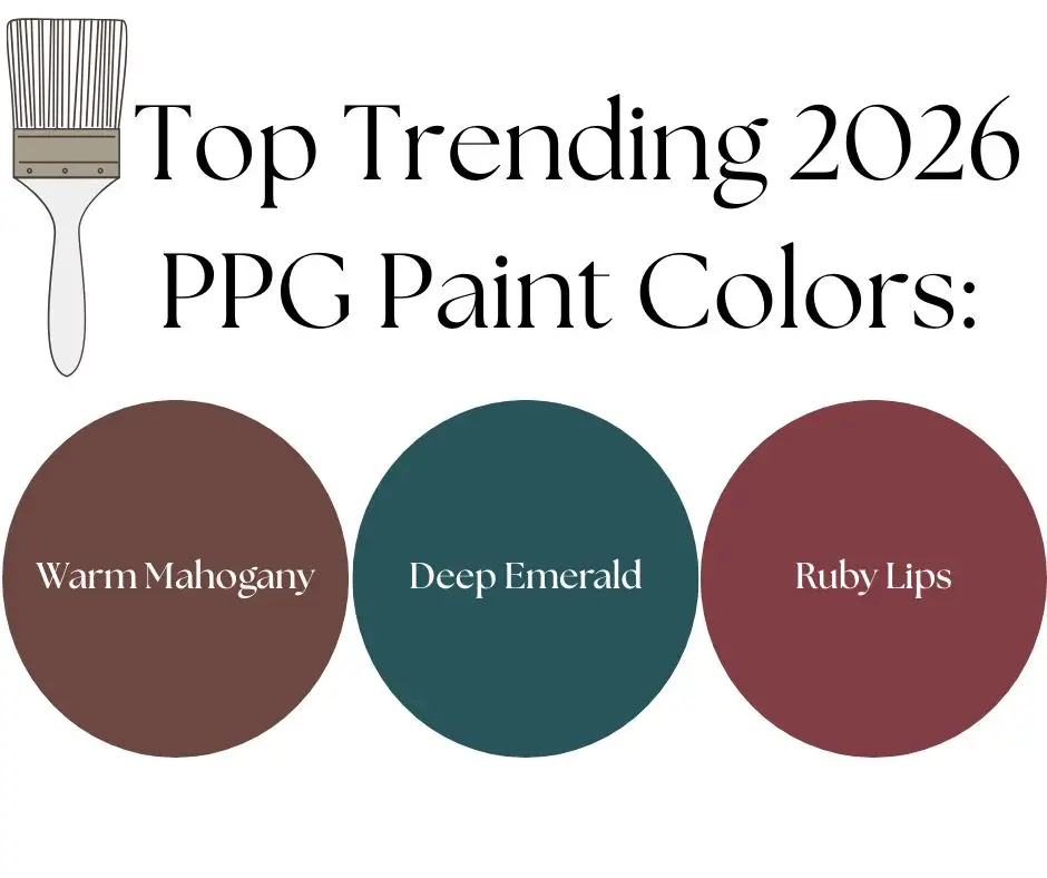 Top Trending 2026 PPG Paint Colors