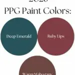 Top Trending 2026 PPG Paint Colors Pinterest Graphic