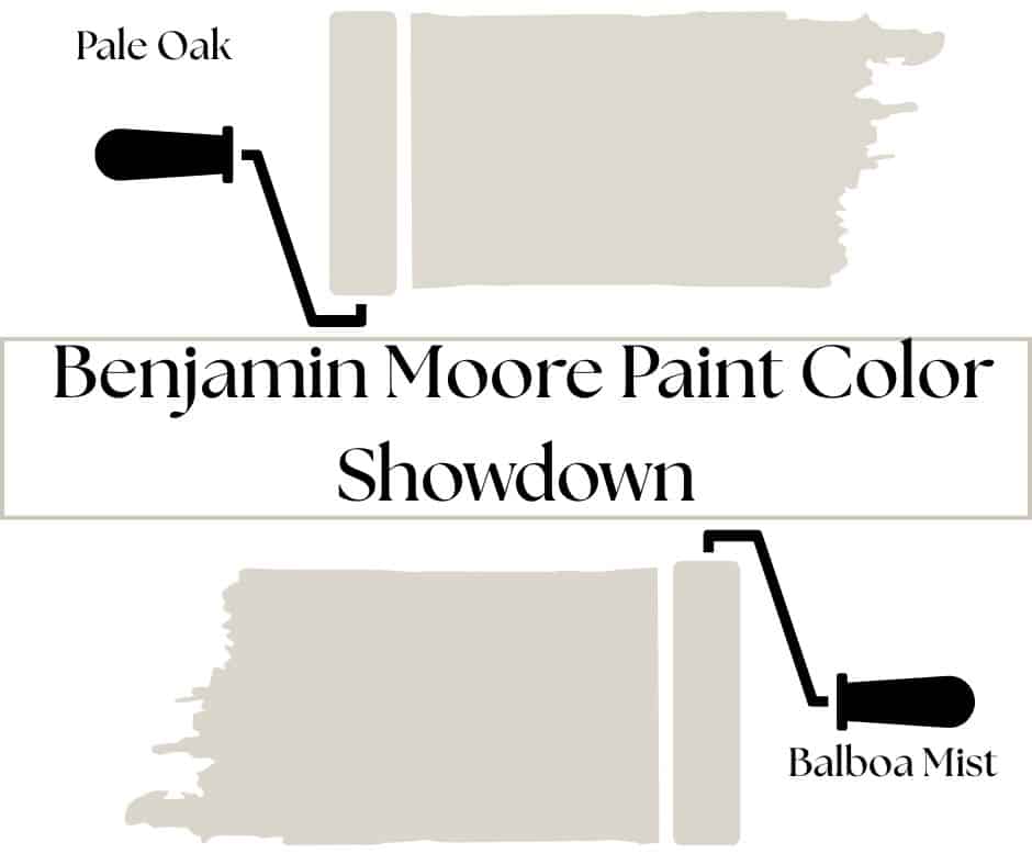 Benjamin Moore Pale Oak vs Balboa Mist Neutral Paint Color Showdown 