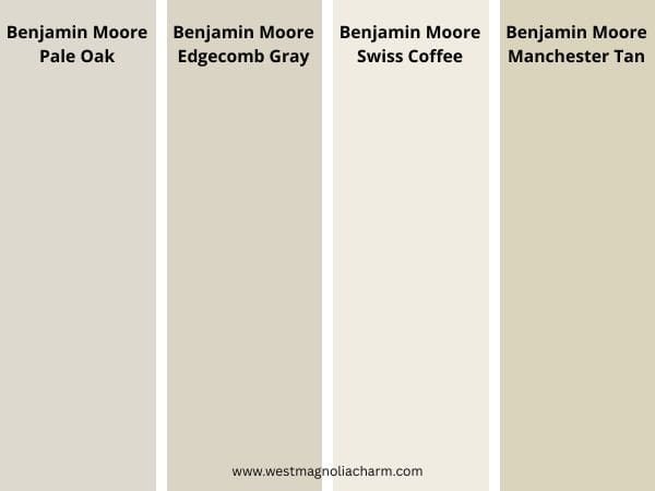 Benjamin Moore paint colors for north facing rooms digital swatch