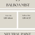 Neutral Paint Battle Pale Oak and Balboa Mist Pinterest Graphic