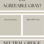 Neutral Paint Battle Revere Pewter vs Agreeable Gray Pinterest Graphic