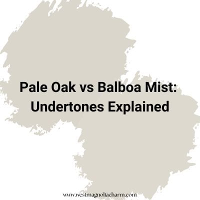 Pale Oak vs Balboa Mist undertones Explained digital swatches 