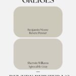 The Battle of the Greiges revere pewter vs agreeable gray Pinterest graphic (