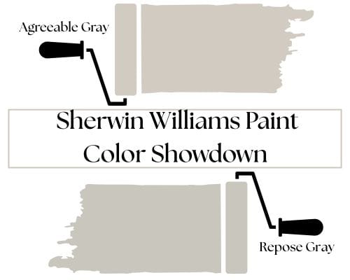 Agreeable GRay vs Repose Gray Neutral Paint Color Showdown