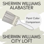 Alabaster vs City loft A Real-Life Paint Comparison graphic