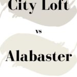 City Loft vs Alabaster- Which Paint Color Is Better Pinterest Graphic