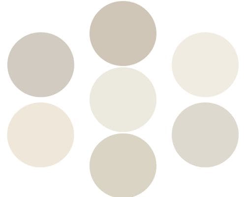 Best Paint Colors for Dark Rooms - digital swatches 
