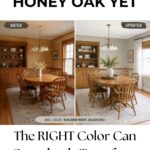 Dont paint your honey oak yet - The RIGHT Color Can Completely Transform Your Space- Pinterest Graphic