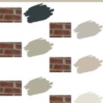 Exterior Paint colors for brick homes - pinterest graphic