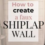 How to create diy shiplap - Pinterest graphic