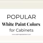 Popular White Paint Colors for Cabinets -Pinterest Graphic