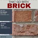 blue paint colors that go with brick