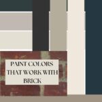 Exterior Paint colors for brick homes - pinterest graphic