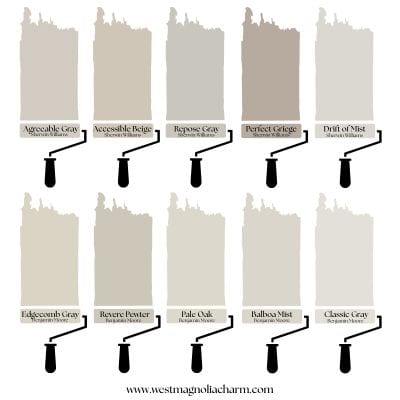 he best greige paint colors digital swatches