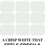 Benjamin Moore Decorator’s White Review A Crisp White with Cool Undertones- Pinterest graphic