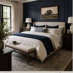 Navy Blue Bedroom Ideas for a Cozy & Sophisticated Retreat - Pinterest Graphic