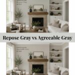Repose Gray vs Agreeable Gray - Pinterest Graphic