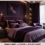 Romantic Purple Bedroom Ideas for a Cozy & Elegant Retreat- Pinterest graphic