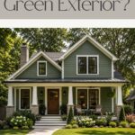 Thinking about a green exterior - Pinterest Graphic