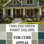 Timeless Green Paint Colors for Curb Appeal - Pinterest Graphic