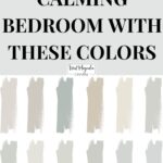 calming bedroom paint colors - Pinterest Graphic