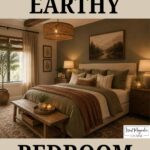 Earthy Bedroom Ideas for a Warm, Cozy & Relaxing Retreat- pinterest graphic