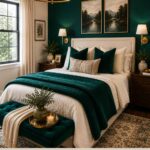 Emerald Green Bedroom Ideas for a Bold & Luxurious Retreat- Pinterest graphic
