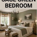 Sage Green Bedroom Ideas for a Calm & Cozy Retreat- pinterest graphic