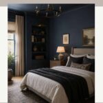 Sherwin-Williams Gale Force SW 7605 Review The Perfect Dark Moody Blue - Pinterest Graphic