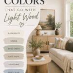 The Best Paint Colors That Go with Light Wood Floors & Furniture- Pinterest Graphic