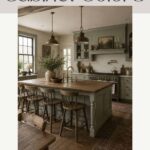 Vintage Farmhouse Kitchen Cabinet Paint Colors You'll Love - Pinterest Graphic