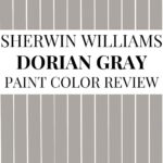 Sherwin-Williams Dorian Gray SW 7017 Review A Warm Gray with Beautiful Depth- Pinterest Graphic